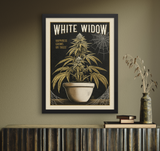 White Widow Vintage Style Art Print