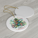 Happy Holidaze Weed Tree Christmas Ornament