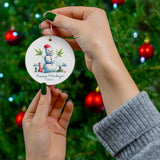 Happy Holidaze Snowman Christmas Ornament