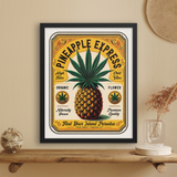 Pineapple Express Label Art Print