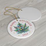 Weed Leaf Lights Christmas Ornament