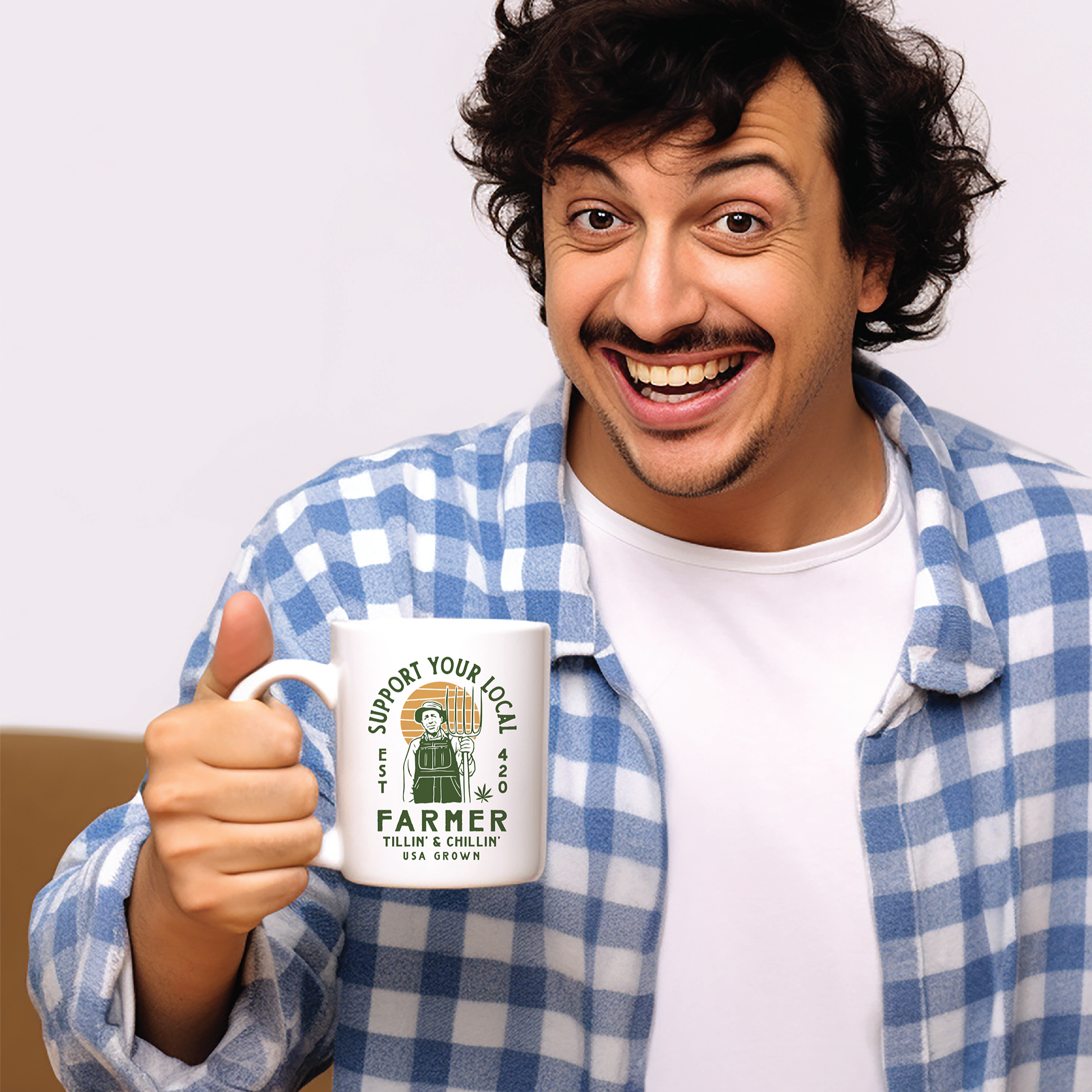 Support Your Local Farmer Cannabis Coffee Mug