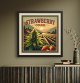 Strawberry Cough Square Art Print