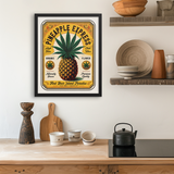 Pineapple Express Label Art Print