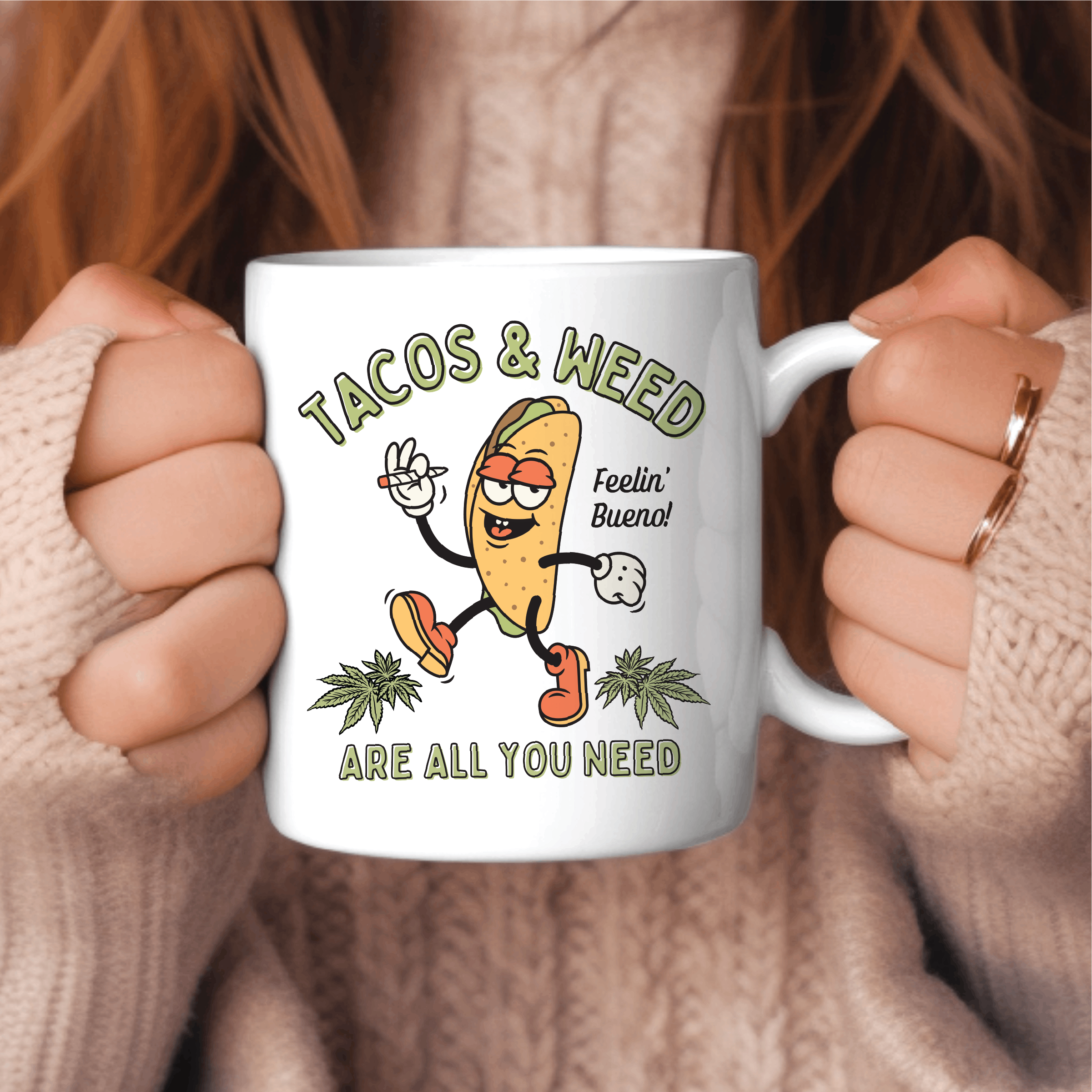 Tacos and Weed Cannabis Coffee Mug