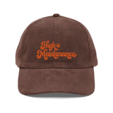 High Maintenance Cannabis Corduroy Hat