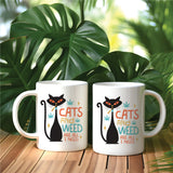 Cats and Weed Coffee Mug