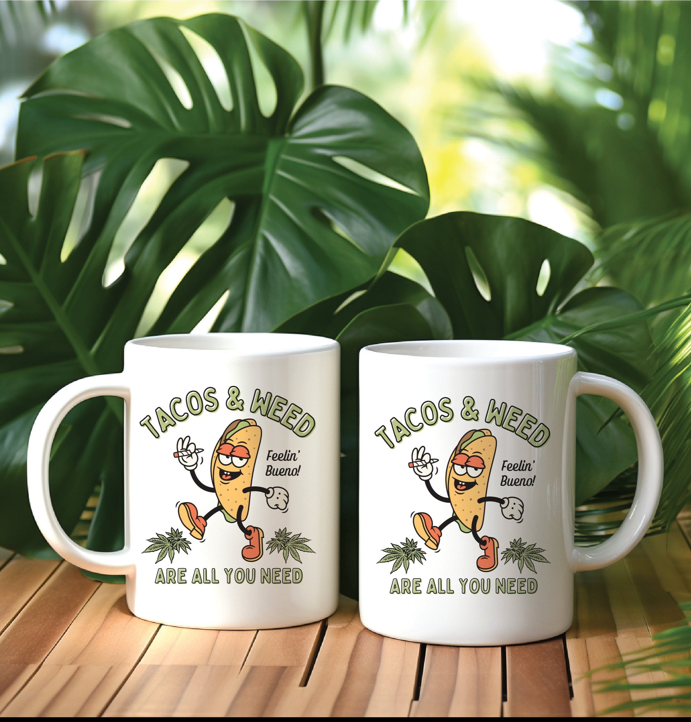 Tacos and Weed Cannabis Coffee Mug