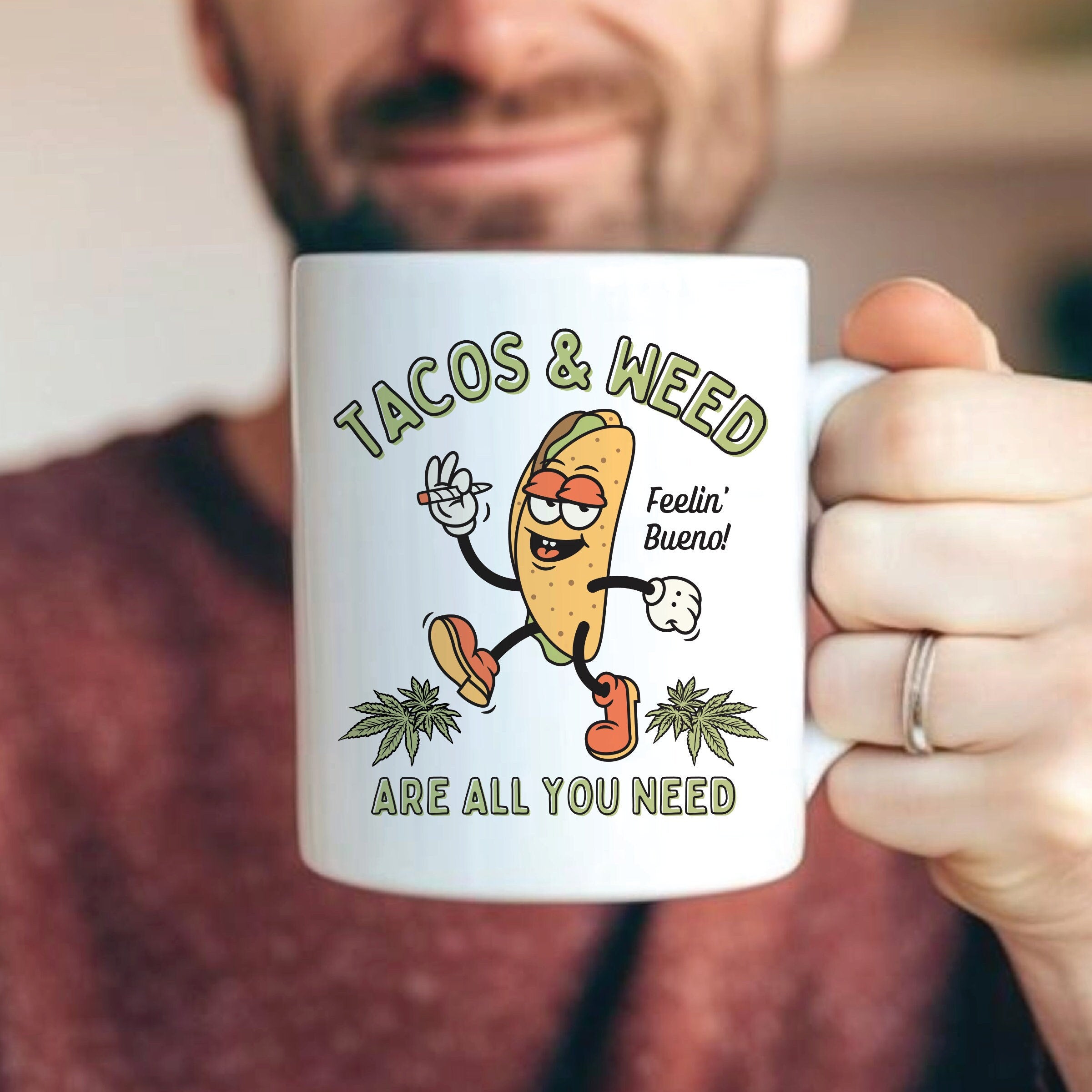 Tacos and Weed Cannabis Coffee Mug